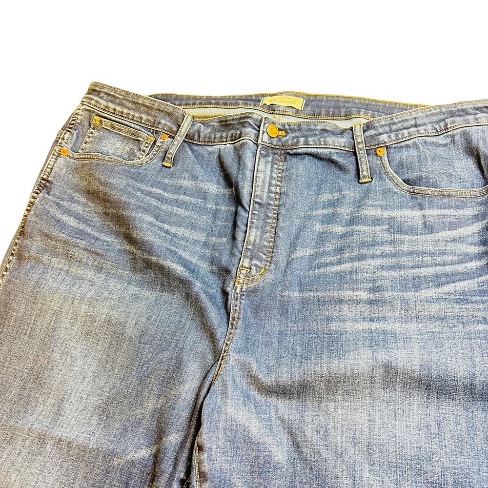 Madewell Plus Curvy Stovepipe Jeans In Leaside Wash Size 24 - Picture 5 of 14